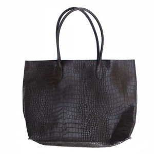 H&M Brown Snake Skin Tote Shopper Bag